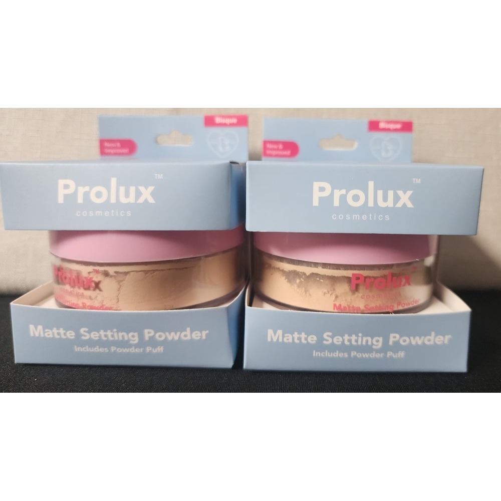 PROLUX Cosmetics Matte Setting Powder With Puff ~ Bisque   (2)   New